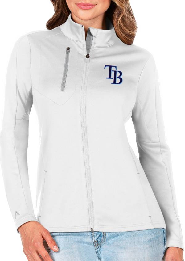 Antigua Women's Tampa Bay Rays Generation Full-Zip White Jacket