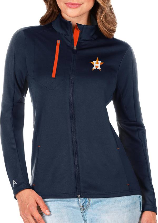 Antigua Women's Houston Astros Generation Full-Zip Navy Jacket