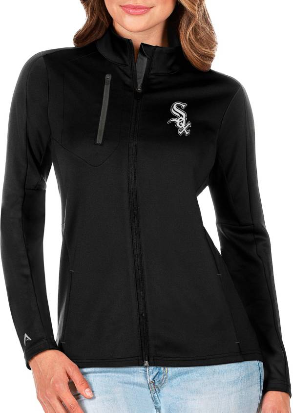 Antigua Women's Chicago White Sox Generation Full-Zip Black Jacket