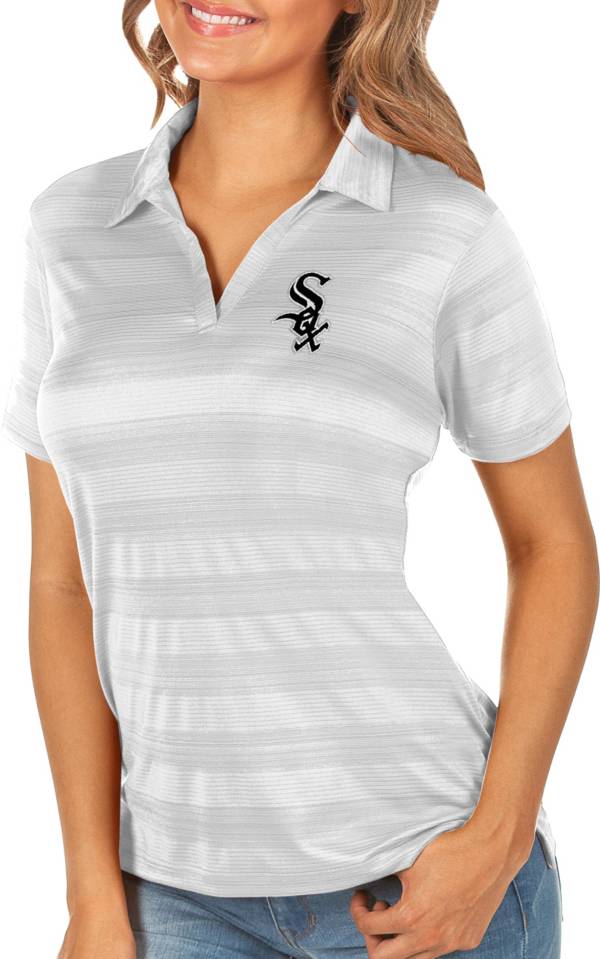 Antigua Women's Chicago White Sox Compass White Polo