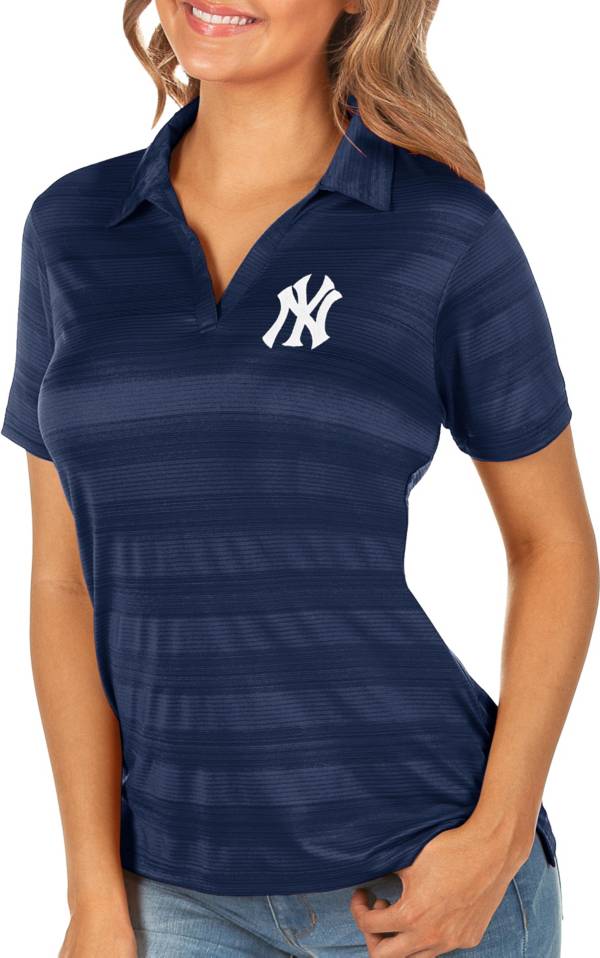 Antigua Women's New York Yankees Compass Navy Polo