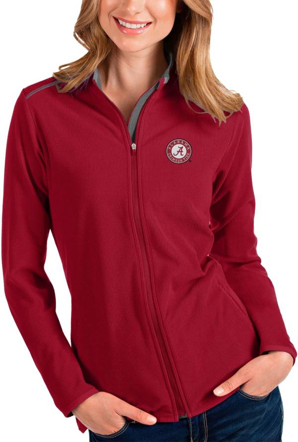 Antigua Women's Alabama Crimson Tide Crimson Glacier Full-Zip Jacket