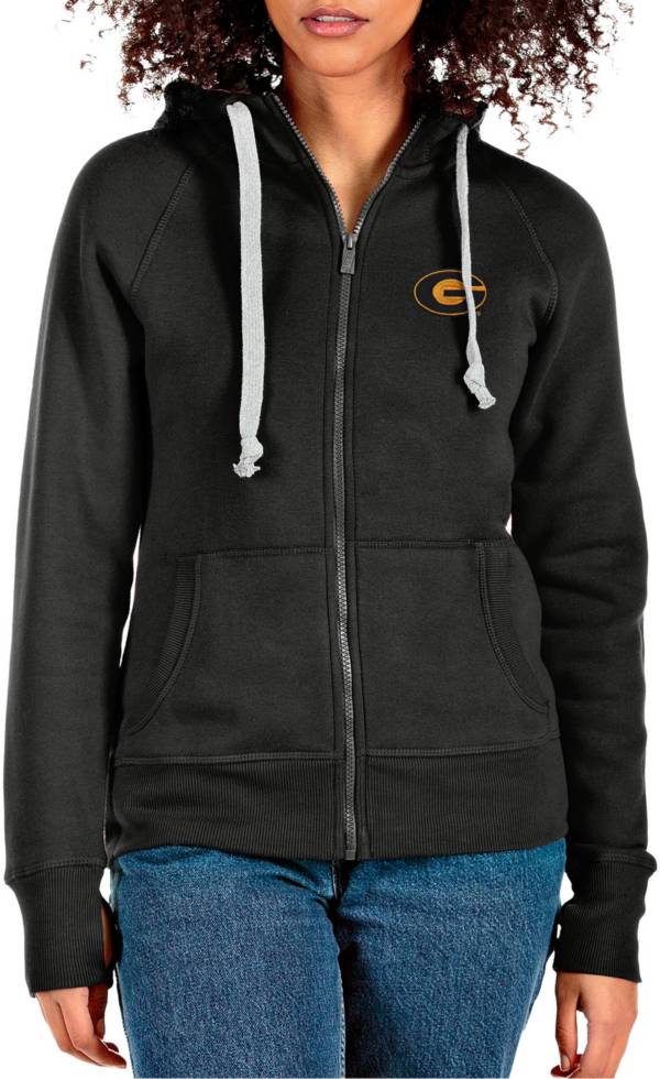 Antigua Women's Grambling State Tigers Black Victory Full Zip Jacket