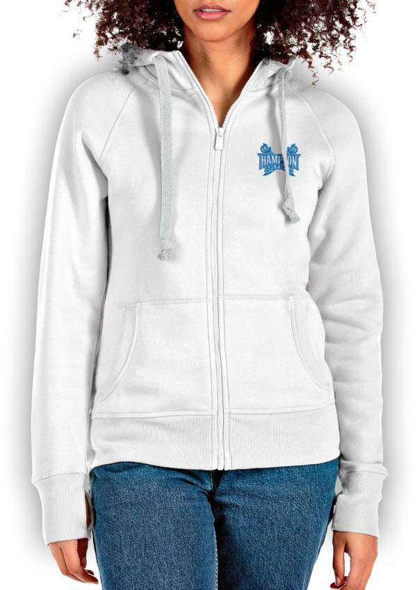 Antigua Women's Hampton Pirates White Victory Full Zip Jacket