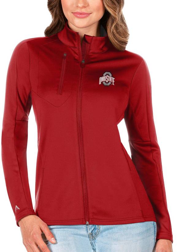 Antigua Women's Ohio State Buckeyes Scarlet Generation Full-Zip Jacket