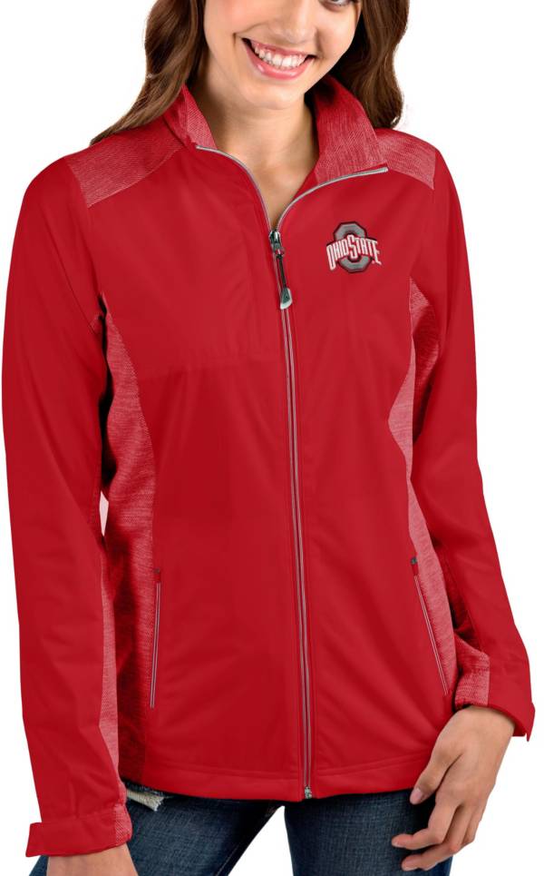 Antigua Women's Ohio State Buckeyes Scarlet Revolve Full-Zip Jacket product image