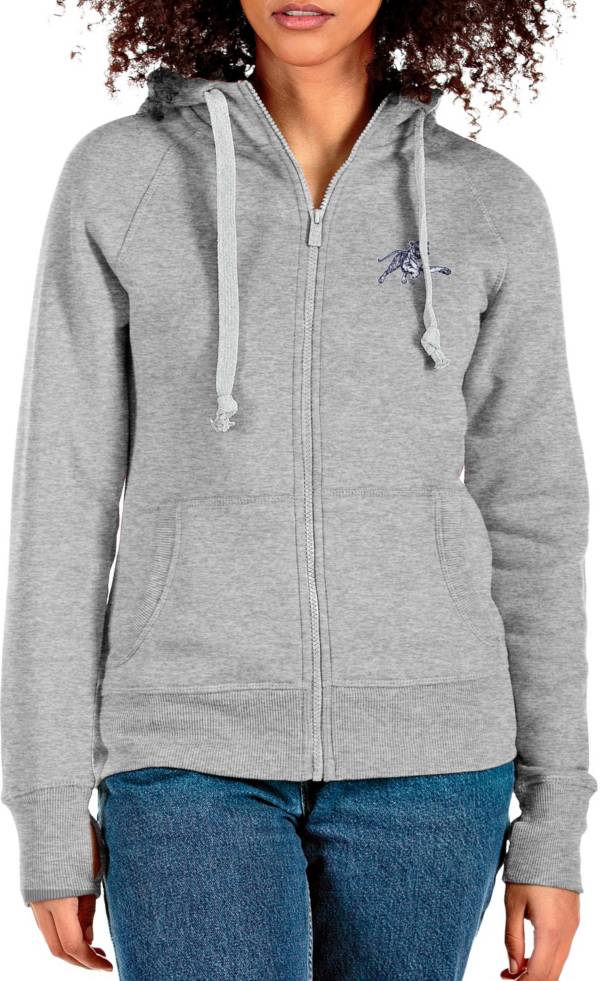 Antigua Women's Jackson State Tigers Grey Victory Full Zip Jacket