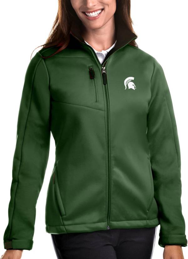 Antigua Women's Michigan State Spartans Green Traverse Full-Zip Jacket