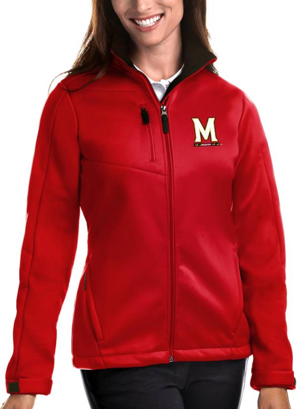 Antigua Women's Maryland Terrapins Red Traverse Full-Zip Jacket