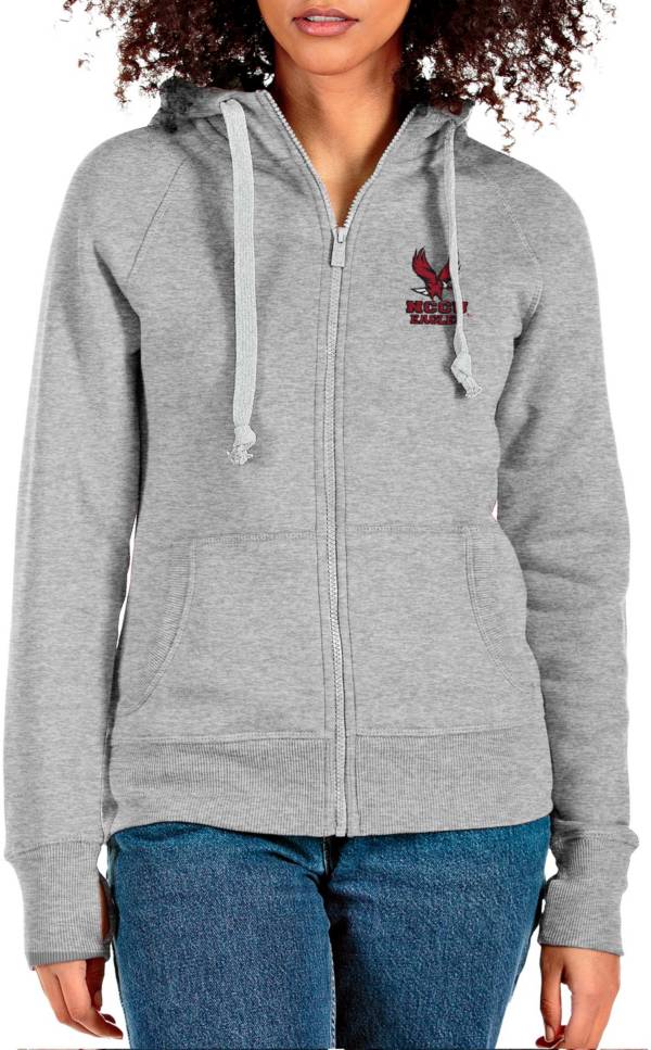 Antigua Women's North Carolina Central Eagles Grey Victory Full Zip Jacket