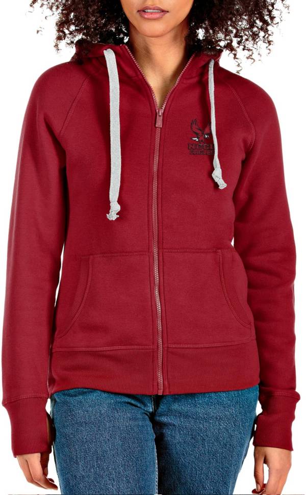 Antigua Women's North Carolina Central Eagles Maroon Victory Full Zip Jacket