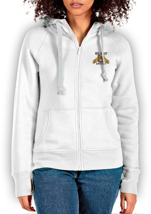 Antigua Women's North Carolina A&T Aggies White Victory Full Zip Jacket