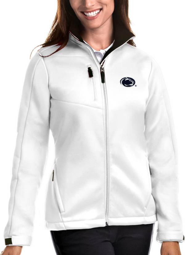 Antigua Women's Penn State Nittany Lions White Traverse Full-Zip Jacket