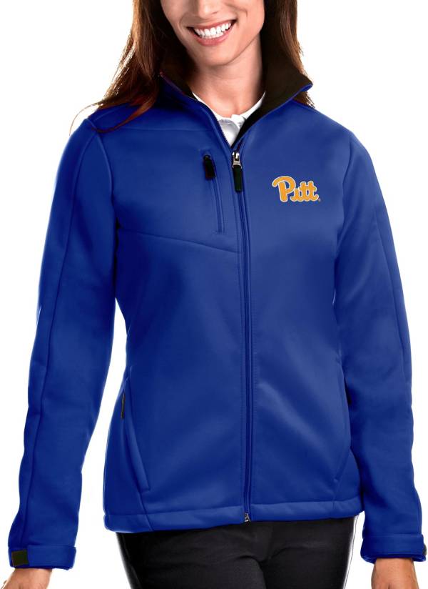 Antigua Women's Pitt Panthers Blue Traverse Full-Zip Jacket