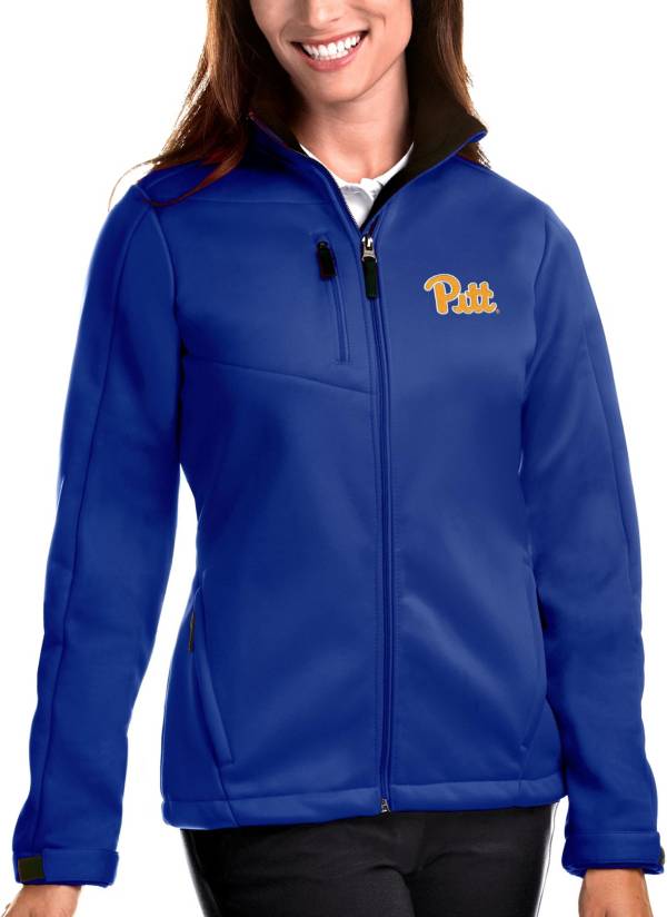 Antigua Women's Pitt Panthers Blue Traverse Full-Zip Jacket product image