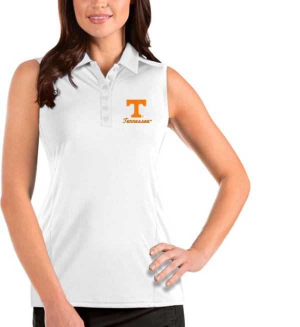 Antigua Women's Tennessee Volunteers White Tribute Sleeveless Tank Top