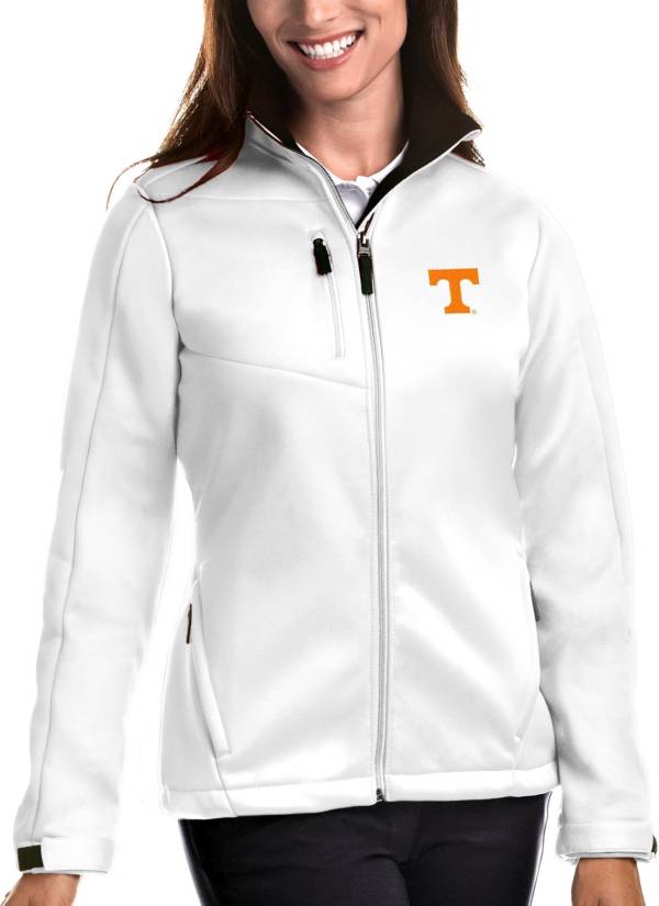 Antigua Women's Tennessee Volunteers White Traverse Full-Zip Jacket