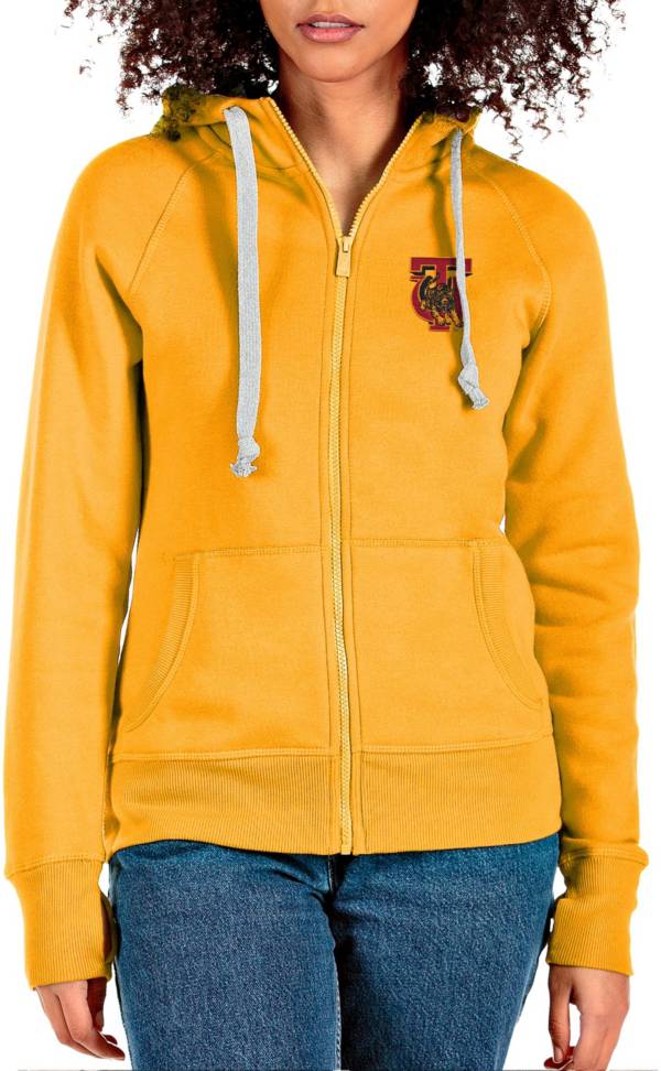 Antigua Women's Tuskegee Golden Tigers Gold Victory Full Zip Jacket