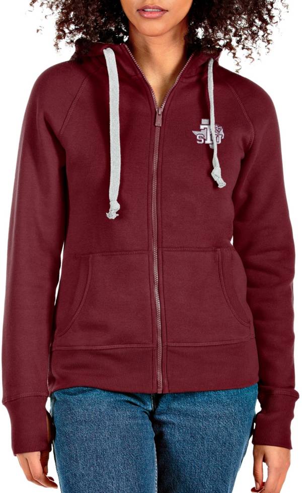 Antigua Women's Texas Southern Tigers Maroon Victory Full Zip Jacket