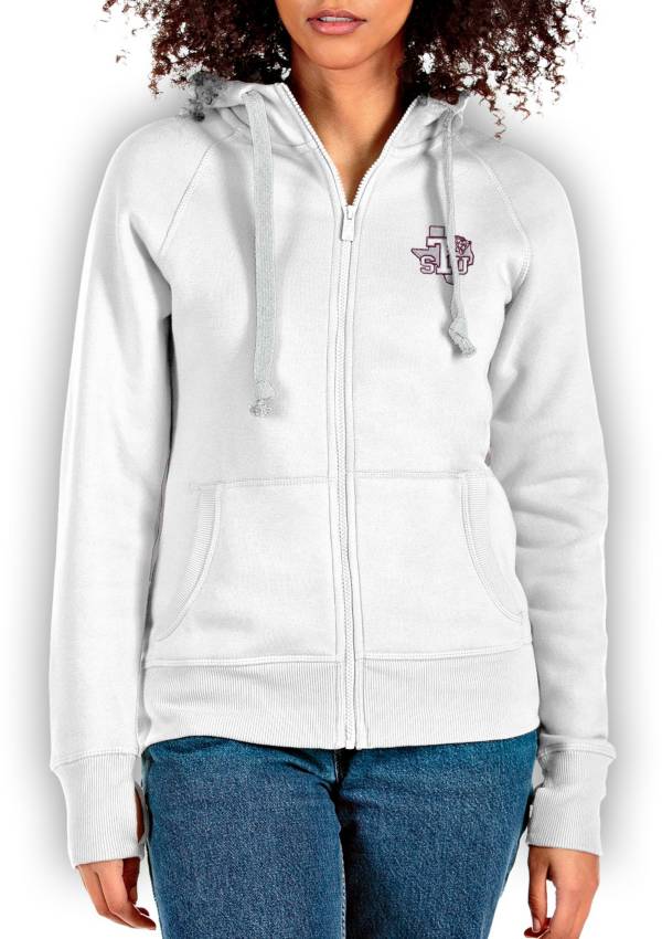Antigua Women's Texas Southern Tigers White Victory Full Zip Jacket product image