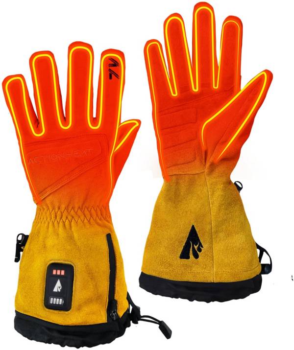 ActionHeat Men's 7V Rugged Leather Heated Work Gloves