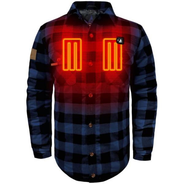 ActionHeat Men's 5V Battery Heated Flannel Work Shirt