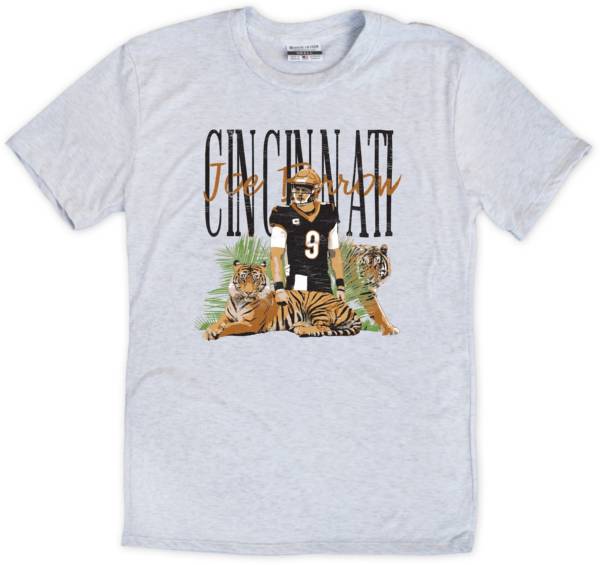 Where I'm From Burrow Tigers Grey T-Shirt