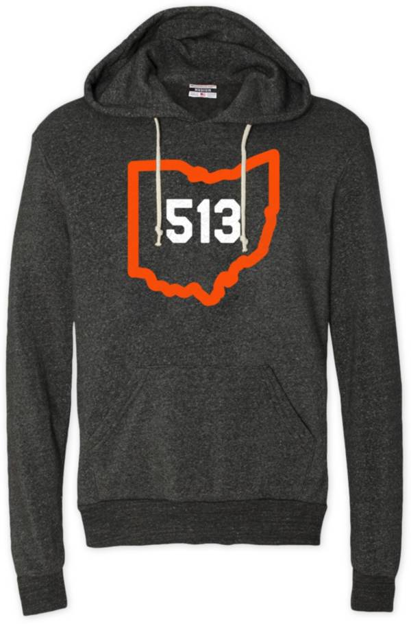 Where I'm From 513 State Outline Black Pullover Hoodie