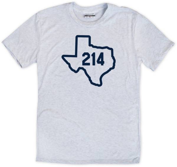 Where I'm From 214 State Outline White T-Shirt