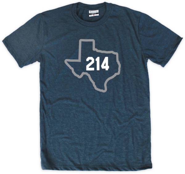 Where I'm From 214 State Outline Navy T-Shirt