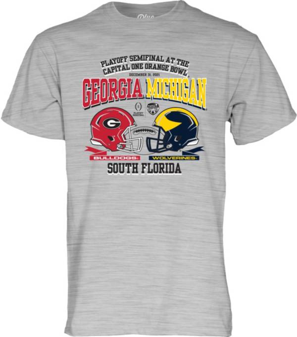 Blue 84 Men's 2021 Capital One Orange Bowl Georgia Bulldogs vs Michigan Wolverines T-Shirt product image