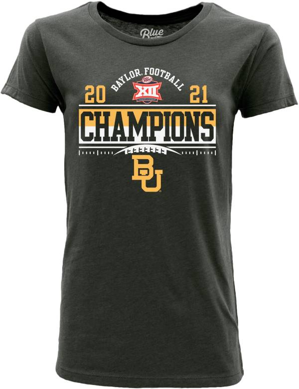 Blue 84 Women's 2021 Big 12 Football Champions Baylor Bears Locker Room T-Shirt