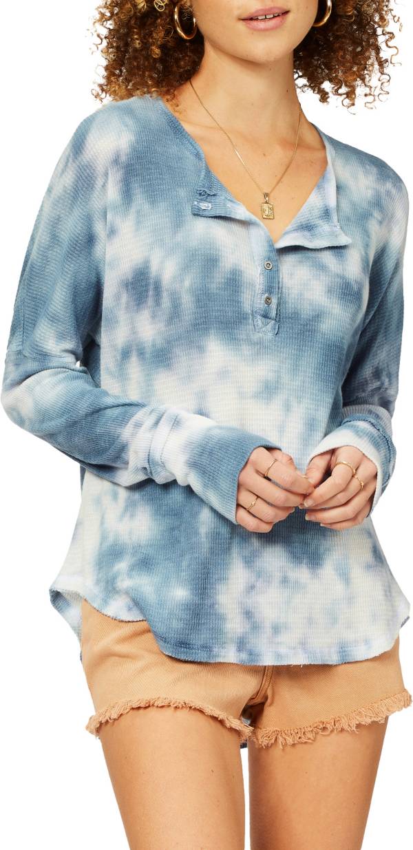 Billabong Women's Any Day Tie-Dyed Long Sleeve Shirt