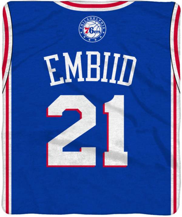 Bleacher Creatures Philadelphia 76ers Joel Embiid #21 Raschel Plush Blanket