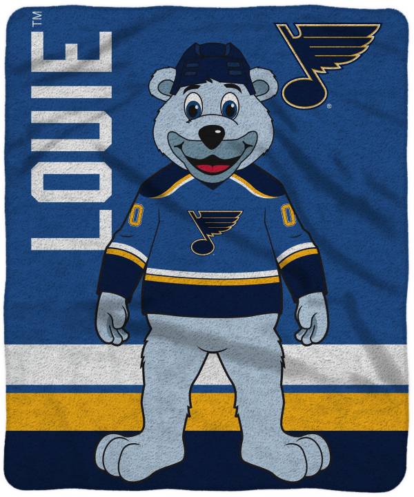 Uncanny Brands St. Louis Blues Louie The Bear Blanket