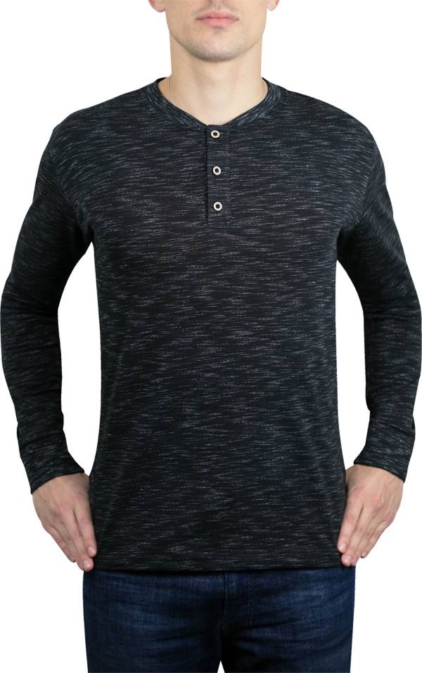 Baseballism Men's Fundamental Collection Long-Sleeve Henley Shirt