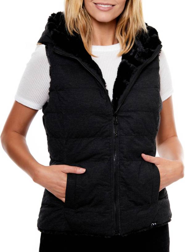 Be Boundless Women's Thermo-Lock Quilted Full-Zip 2-in-1 Hooded Vest