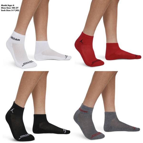 Jordan Youth Ankle Socks - 6 Pack
