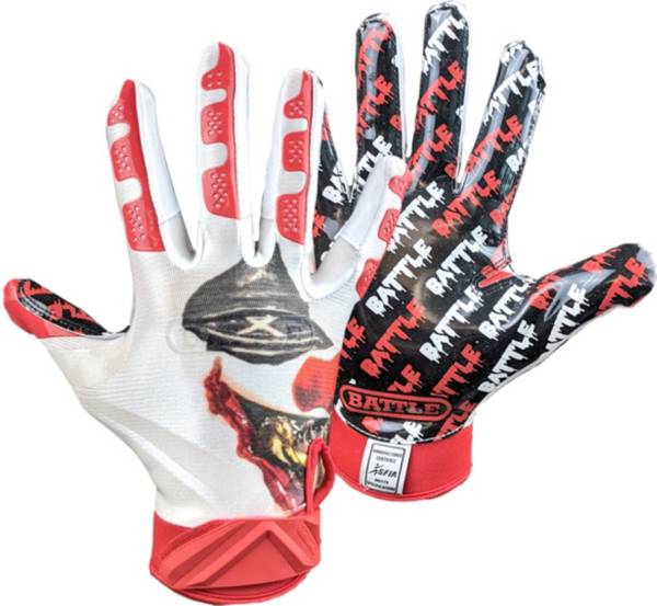 Battle Adult Clown Print Receiver Gloves