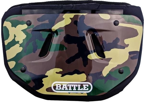 Battle Adult Chrome Green Camo Football Back Plate product image