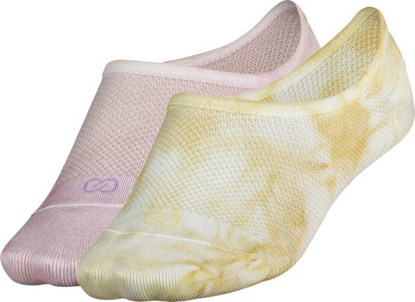 CALIA Women's Tie Dye Footie Socks - 2 Pack