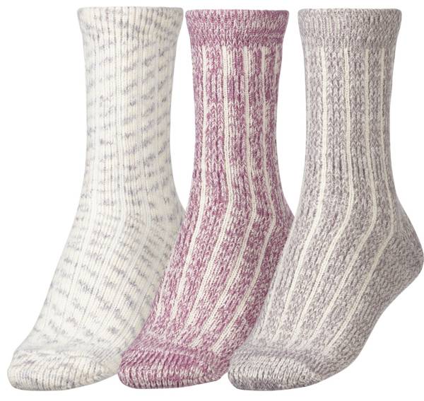 CALIA Women's Lifestyle Heathered Ribbed Socks - 3 Pack