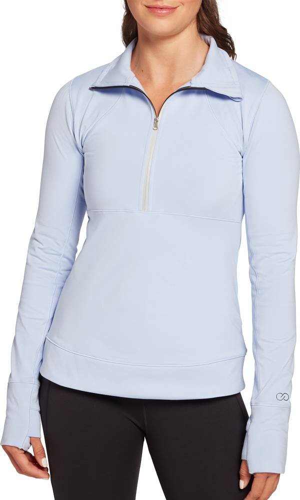 CALIA Women's Cold Weather Compression Run 1/4 Zip Pullover