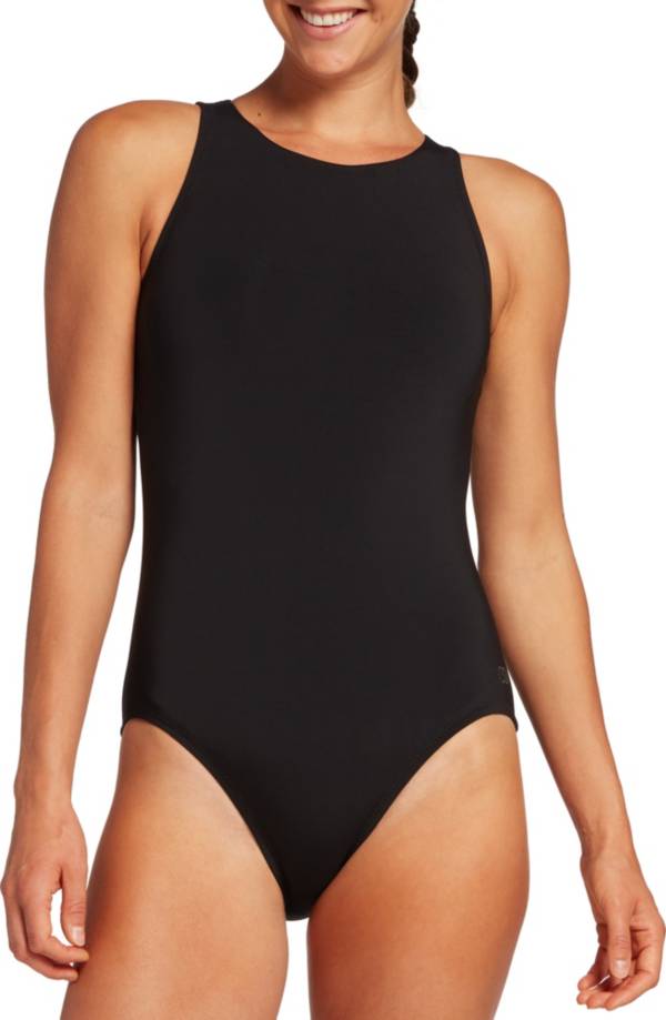 CALIA Women's High Neck One Piece Swimsuit