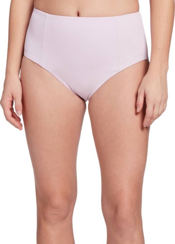 CALIA Women's Rib High Rise Swim Bottoms