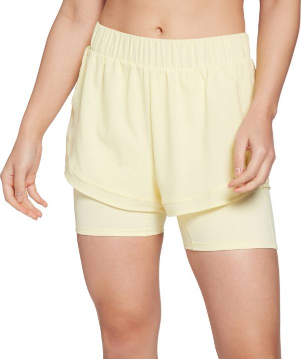 CALIA Women's 2-In-1 Ruched Running Shorts product image