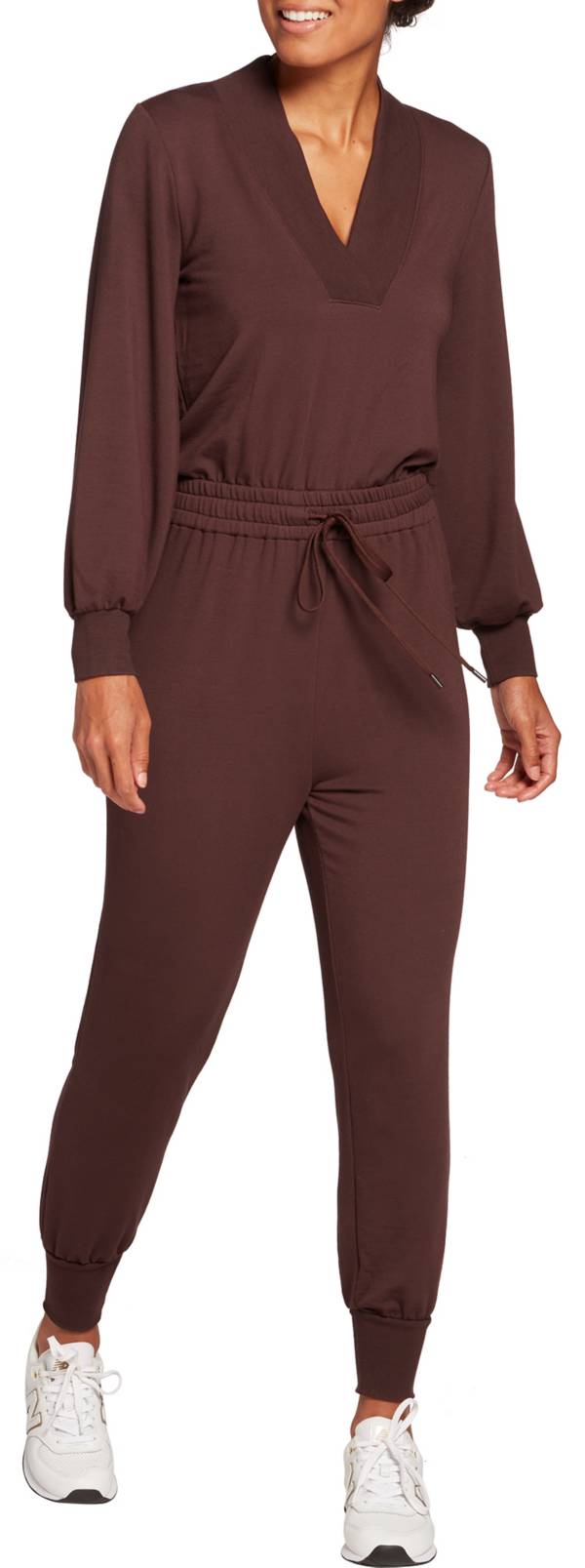 CALIA Women's Shawl Collar Jumpsuit