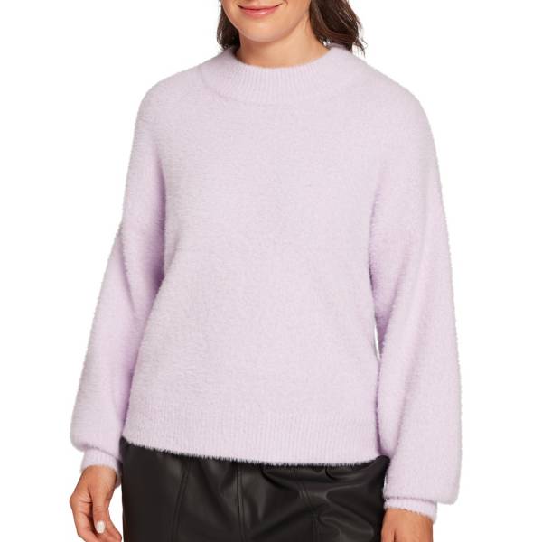 CALIA Women's Eyelash Popover Sweater