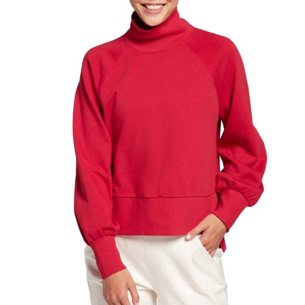 CALIA Women's French Terry Mock Neck Pullover product image