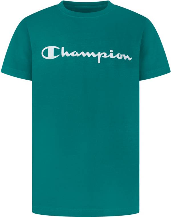 Champion Boys' Enzyme Washed Script T-Shirt